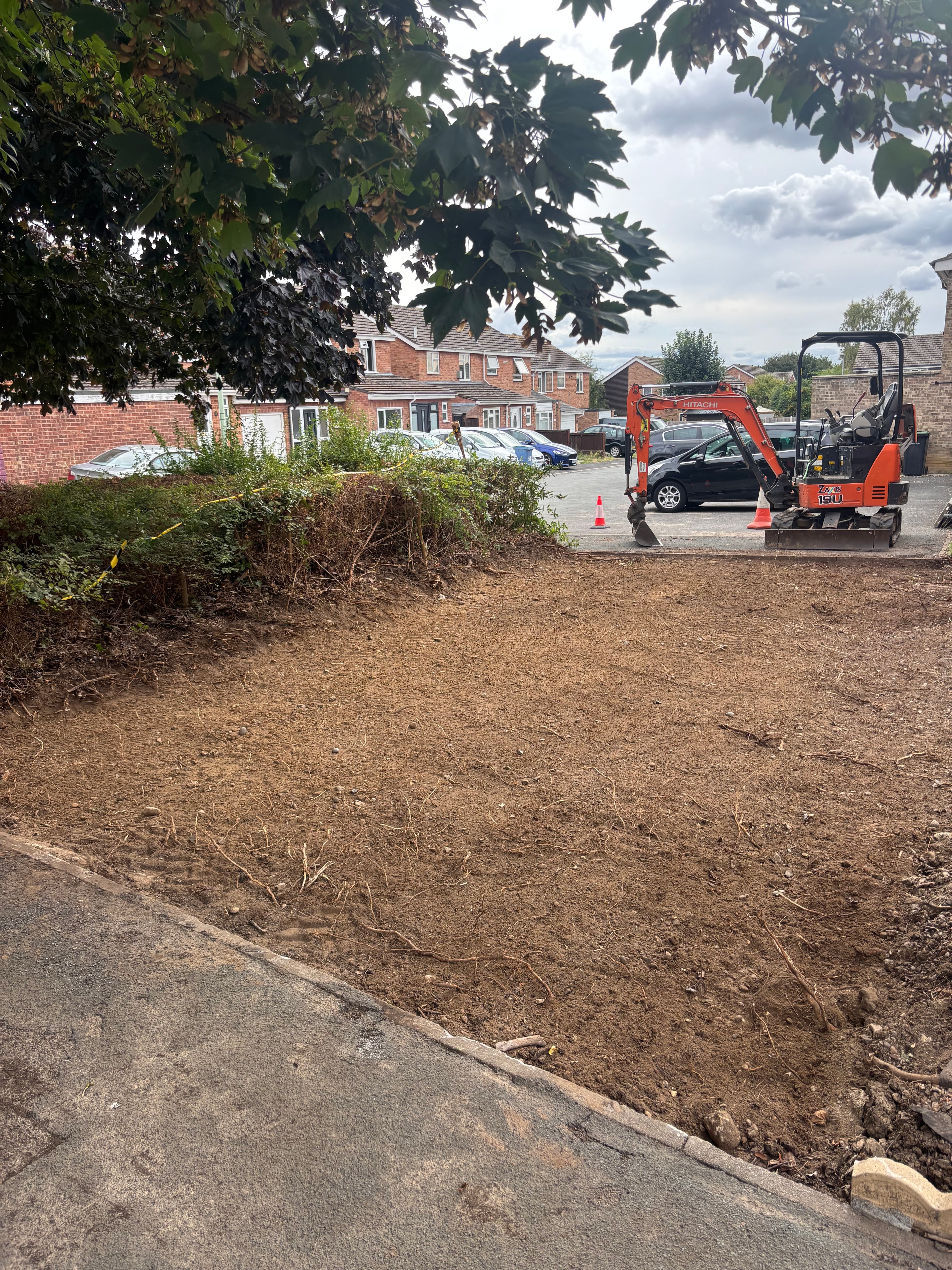 Garden groundworks project
