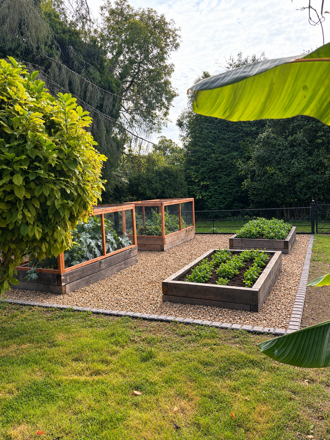 Raised beds and fencing project